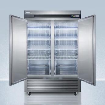AccuCold AFS49ML 55.25 Inch Stainless Steel Freestanding Upright Freezer — thumbnail 2