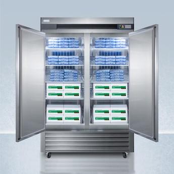 AccuCold AFS49ML 55.25 Inch Stainless Steel Freestanding Upright Freezer — thumbnail 3