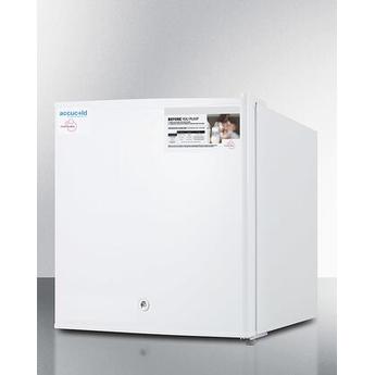 AccuCold FS24LMC 19 Inch White Freestanding Compact Counter Depth Freezer — thumbnail 3