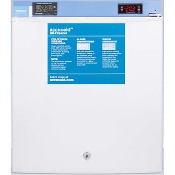 AccuCold FS24LMED2 19 Inch White Freestanding Compact Counter Depth Freezer