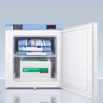 AccuCold FS24LMED2 19 Inch White Freestanding Compact Counter Depth Freezer — thumbnail 4