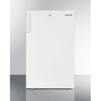 AccuCold FS407LW 20 Inch White Freestanding Compact Counter Depth Freezer