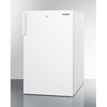 AccuCold FS407LW 20 Inch White Freestanding Compact Counter Depth Freezer — thumbnail 3