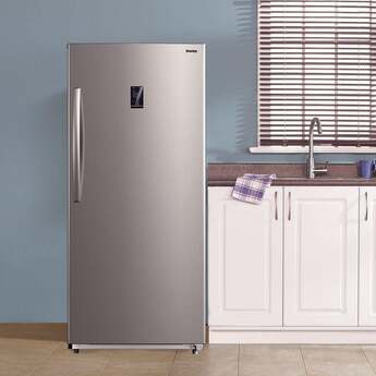 Danby DUF206E1SSLDB 21 Cu. Ft. Convertible Upright Freezer: Stainless Scarlett Red Metallic — thumbnail 3