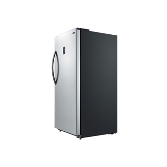 17 Cu. Ft. Upright Convertible Freezer/Refrigerator - Stainless Steel — thumbnail 2