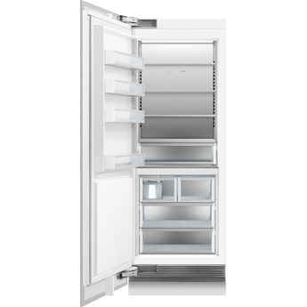Fisher Paykel Integrated 30" 15.6 cu. Ft. Custom Panel Built-In Column Freezer with Stainless Steel Interior - Left Hinge, Energy Star — thumbnail 10