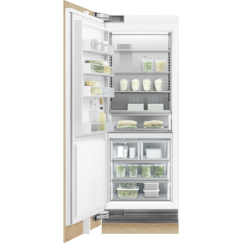 Fisher Paykel Integrated 30" 15.6 cu. Ft. Custom Panel Built-In Column Freezer with Stainless Steel Interior - Left Hinge, Energy Star — thumbnail 13