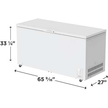Frigidaire 20 Cu. Ft. Garage Ready Manual Defrost Chest Freezer: White — thumbnail 11