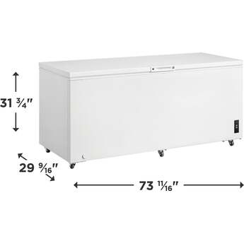Frigidaire 20 Cu. Ft. Garage Ready Manual Defrost Chest Freezer: White — thumbnail 17