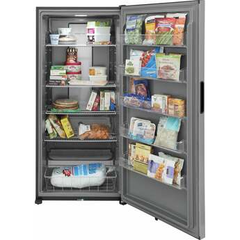 Frigidaire FFUE2022AF 22 Inch Freestanding Upright Freezer Stainless Steel — thumbnail 4