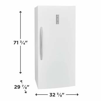 Frigidaire FFUE2024AW 33 Inch White Freestanding Upright Freezer — thumbnail 11