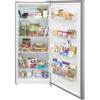 Frigidaire 21 Cu. Ft. Garage Ready Upright Freezer: Stainless Steel Look — thumbnail 4