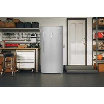Frigidaire 21 Cu. Ft. Garage Ready Upright Freezer: Stainless Steel Look — thumbnail 5