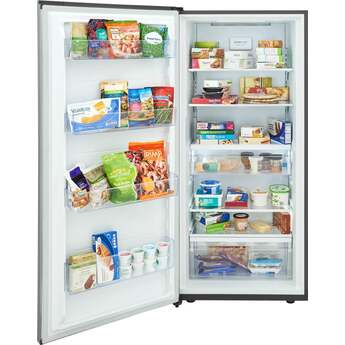 Frigidaire Gallery 24 Inch Freestanding 18.6 Cu. Ft. All Freezer: Fingerprint Resistant Stainless Steel — thumbnail 7