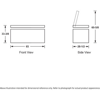 GE 65" 15.7 cu. ft. White Chest Freezer - Energy Star — thumbnail 3
