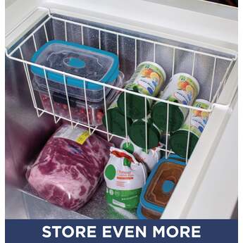 GE 65" 15.7 cu. ft. White Chest Freezer - Energy Star — thumbnail 5