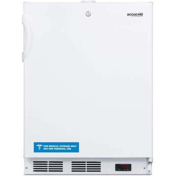 Summit Accucold 24" 3.1 Cu. Ft. White Built-In Compact Freezer - ADA Compliant