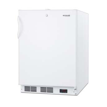 Summit Accucold 24" 3.1 Cu. Ft. White Built-In Compact Freezer - ADA Compliant — thumbnail 2