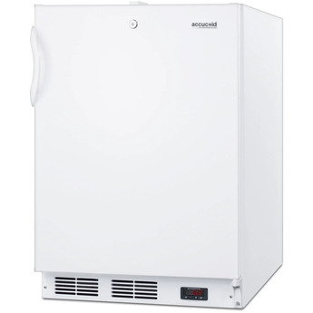 Summit Accucold 24" 3.1 Cu. Ft. White Built-In Compact Freezer - ADA Compliant — thumbnail 3