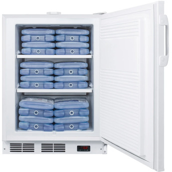 Summit Accucold 24" 3.1 Cu. Ft. White Built-In Compact Freezer - ADA Compliant — thumbnail 4