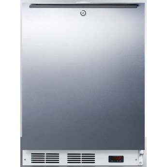 Summit Accucold 24" 3.1 Cu. Ft. Stainless Steel Built-In Compact Freezer with Horizontal Handle - ADA Compliant
