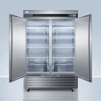 Summit Performance 56" 49.0 cu.ft. Stainless Steel Pharmaceutical French Door Reach-In Freezer - With Lock — thumbnail 13