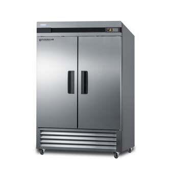 Summit Performance 56" 49.0 cu.ft. Stainless Steel Pharmaceutical French Door Reach-In Freezer - With Lock — thumbnail 14