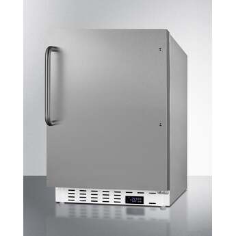 Summit ALFZ36CSS  20 Inch Freestanding or Built-In Compact Counter Depth Freezer, in Stainless Steel with Towel Bar Handle — thumbnail 6