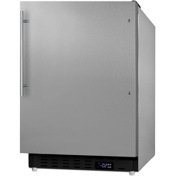 Summit ALFZ37BCSSHV 20 Inch Freestanding or Built-In Compact Counter Depth Freezer, in Stainless Steel with Pro Handle — thumbnail 9