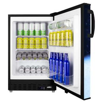 Summit 20 Inch Freestanding or Built-In Upright Counter Depth Freezer, in Cold Cavern Decal — thumbnail 11