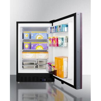 Summit ALFZ37BIF  20 Inch Freestanding or Built-In Compact Counter Depth Freezer, in Panel Ready — thumbnail 7