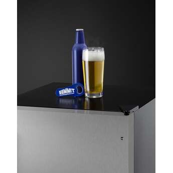 Summit 20 Inch Freestanding or Built-In Upright Counter Depth Freezer, in Stainless Steel — thumbnail 10