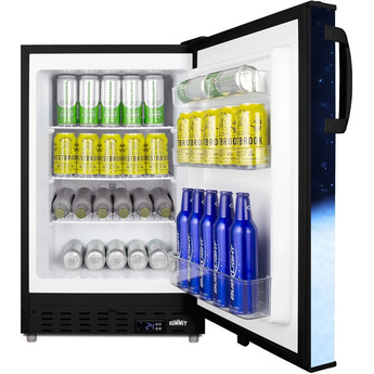 Summit 20 Inch Freestanding or Built-In Upright Counter Depth Freezer, in Stainless Steel — thumbnail 9