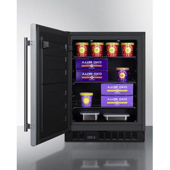 Summit ALFZ53LHD  24 Inch Freestanding or Built-In Compact Counter Depth Freezer — thumbnail 7