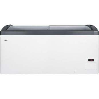 Summit Commercial 60" 14.8 cu.ft. White with Sliding Glass Door & Lock Chest Freezer