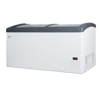 Summit Commercial 60" 14.8 cu.ft. White with Sliding Glass Door & Lock Chest Freezer — thumbnail 4