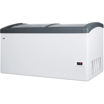 Summit Commercial 60" 14.8 cu.ft. White with Sliding Glass Door & Lock Chest Freezer — thumbnail 7