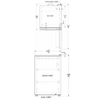 Summit FS603 5.0 cu. ft. Compact Freezer with Fixed Wire Shelves