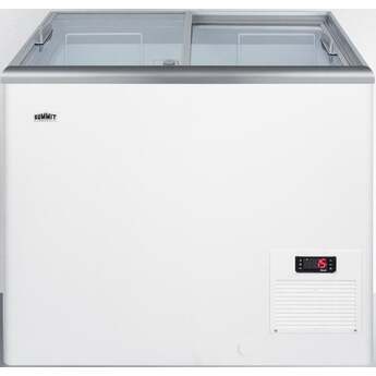 Summit Commercial 30" 7.2 cu.ft. White Chest Freezer with Lock