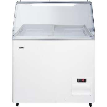 Summit Commercial 30" 7.2 cu.ft. White Chest Freezer with Lock