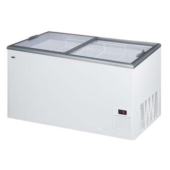 Summit Commercial 53" 15.0 cu.ft. White with Sliding Glass Door & Lock Chest Freezer — thumbnail 3