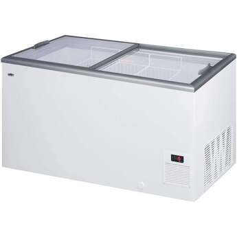 Summit Commercial 53" 15.0 cu.ft. White with Sliding Glass Door & Lock Chest Freezer — thumbnail 5