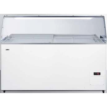 Summit Commercial 53" 14.1 cu.ft. White Chest Freezer - With Lock