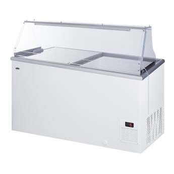 Summit Commercial 53" 14.1 cu.ft. White Chest Freezer - With Lock — thumbnail 4