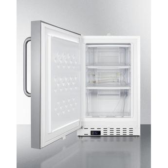 Summit SCF505SSTBADALHD 20 Inch Freestanding or Built-In Compact Counter Depth Freezer — thumbnail 6