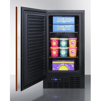 Summit SCFF1842IFADALHD 18 Inch Panel Ready Freestanding or Built-In Compact Counter Depth Freezer — thumbnail 4