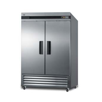 Summit Commercial 56" 49.0 cu.ft. Stainless Steel French Door Reach-In Freezer - With Lock — thumbnail 6