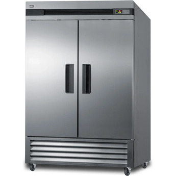 Summit Commercial 56" 49.0 cu.ft. Stainless Steel French Door Reach-In Freezer - With Lock — thumbnail 9