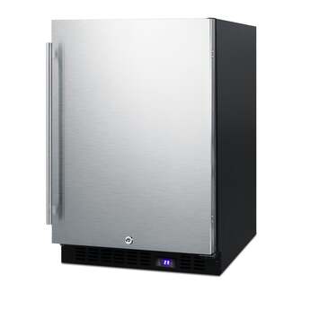 Summit 24" 4.72 cu. ft. Stainless Steel with Ice Maker Undercounter Compact Freezer — thumbnail 3