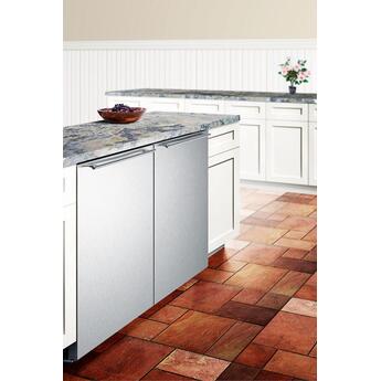 Summit 24" 4.72 cu. ft. Stainless Steel Undercounter Compact Freezer — thumbnail 5